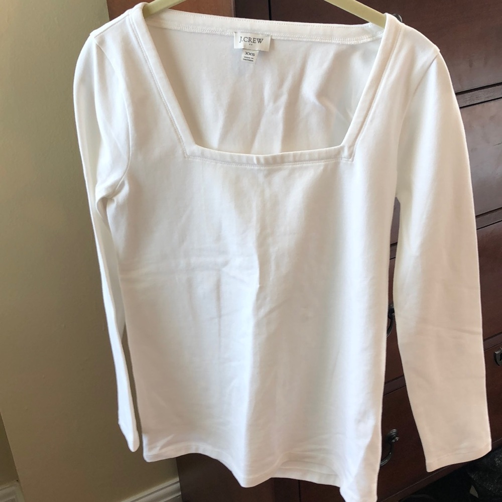 🔥J Crew top- square neckline! XXS NWOT!